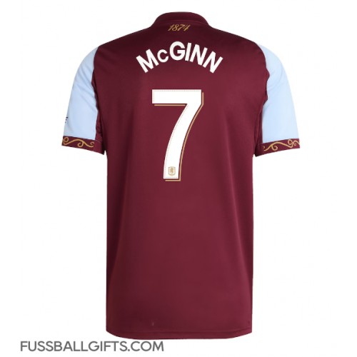Aston Villa John McGinn #7 Fußballbekleidung Heimtrikot 2025-26 Kurzarm